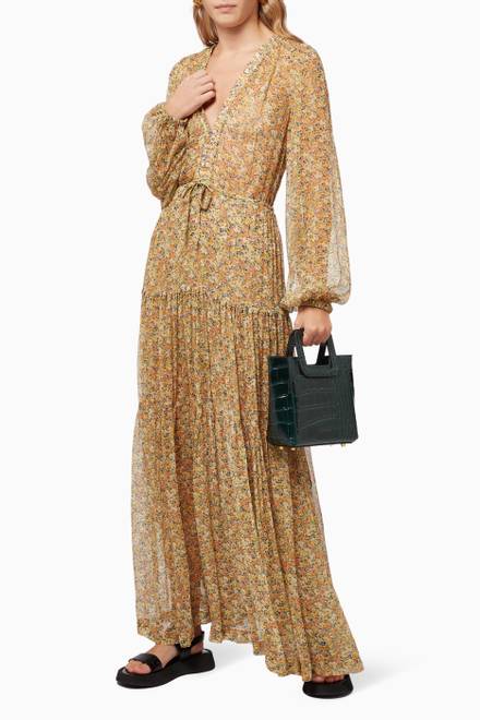 hover state of Golden Fields Maxi Dress in Viscose