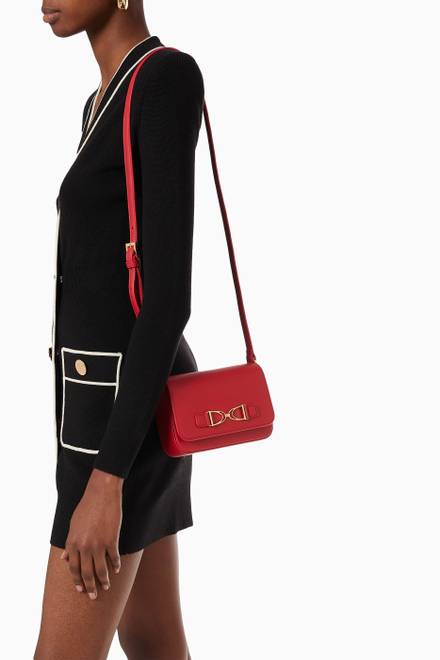 hover state of Horsebit Small Shoulder Bag in Faux Leather     