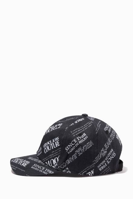 hover state of Logo Print Cap in Cotton   