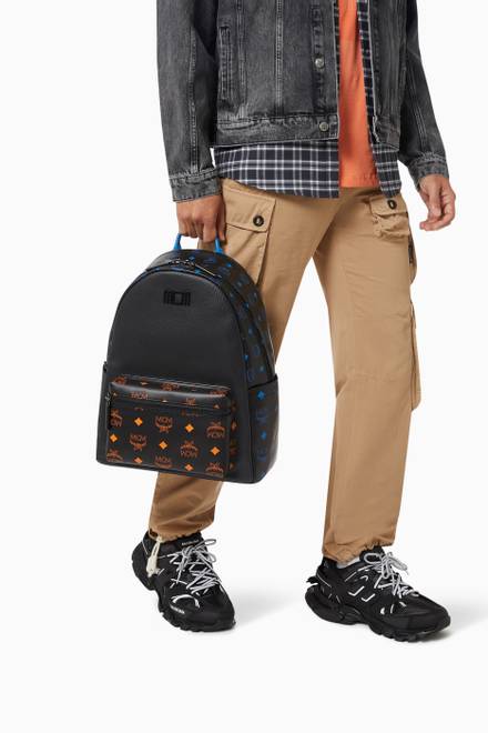hover state of Stark Backpack in Color Splash Logo Leather 16"