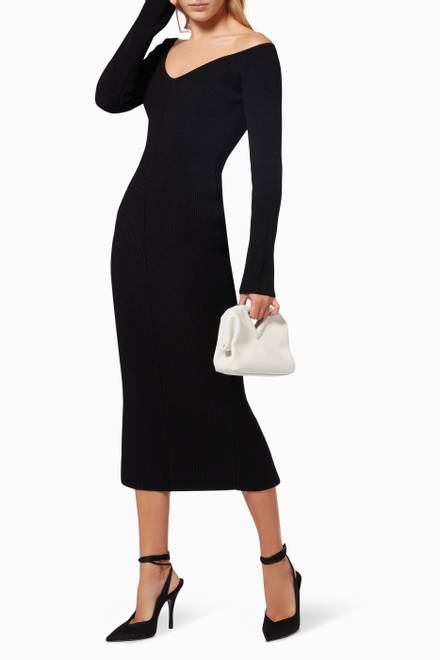 hover state of Pia Dress in Rib Knit  