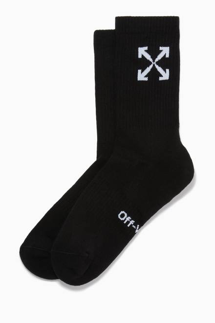 hover state of Arrows High Socks in Cotton        