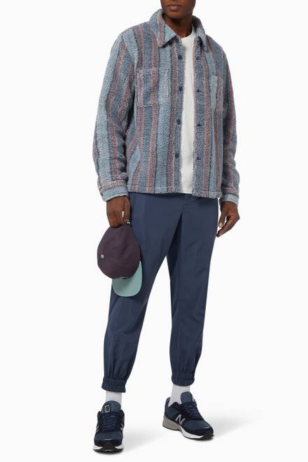 hover state of Stripe Shirt in Sherpa Knit