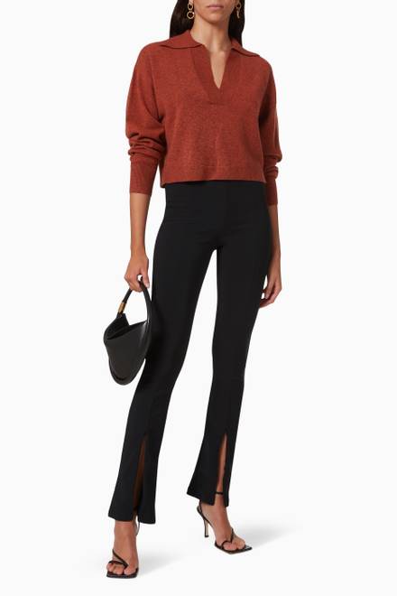 hover state of Lilja Bootcut Leggings in Stretch Jersey
