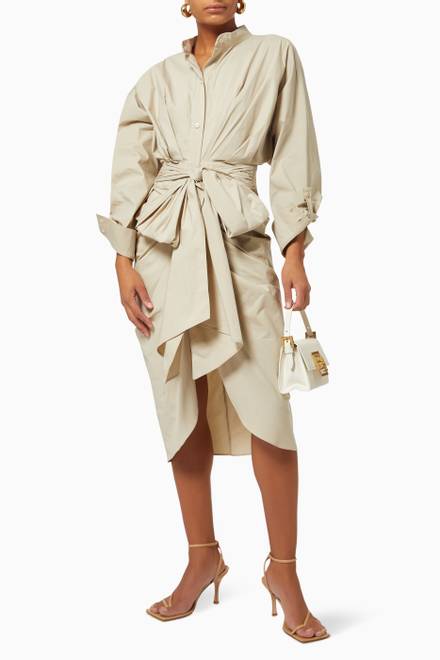 hover state of Beth Tie Up Shirt Dress   