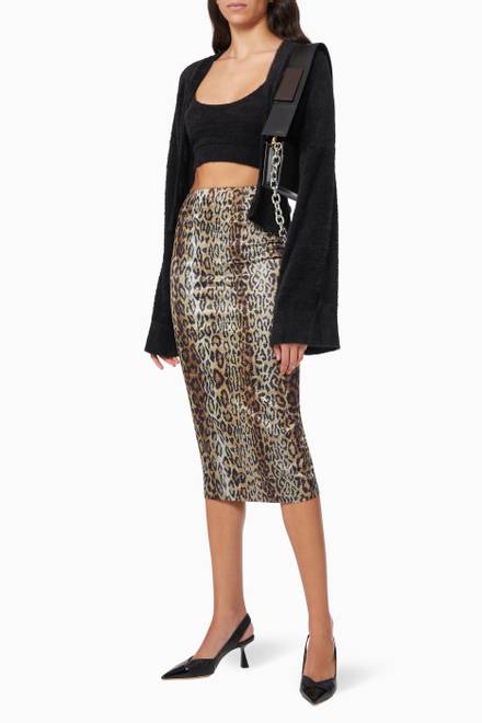 hover state of Tasha Pencil Skirt in Viscose   