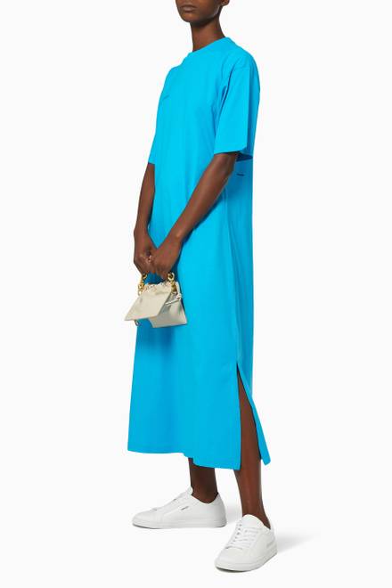 hover state of Lightweight Organic Cotton Long T-shirt Dress