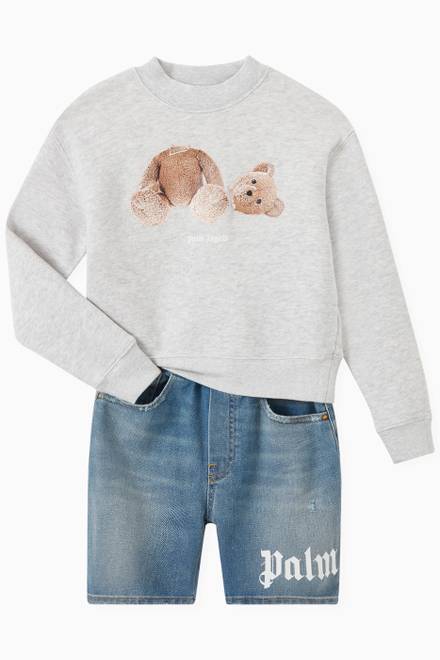 hover state of Bear Sweatshirt in Cotton Terry          