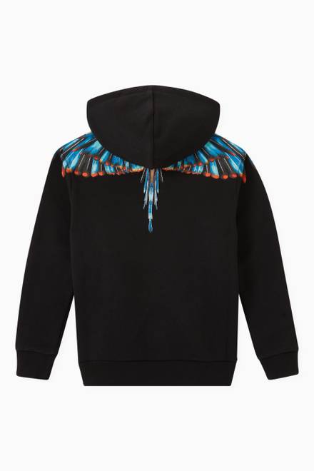 hover state of Wings Hoodie in Cotton Jersey