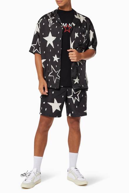 hover state of Night Sky Bowling Shirt in Viscose