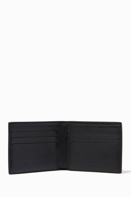 hover state of Plate Billfold Wallet in Matte Textured Calfskin   