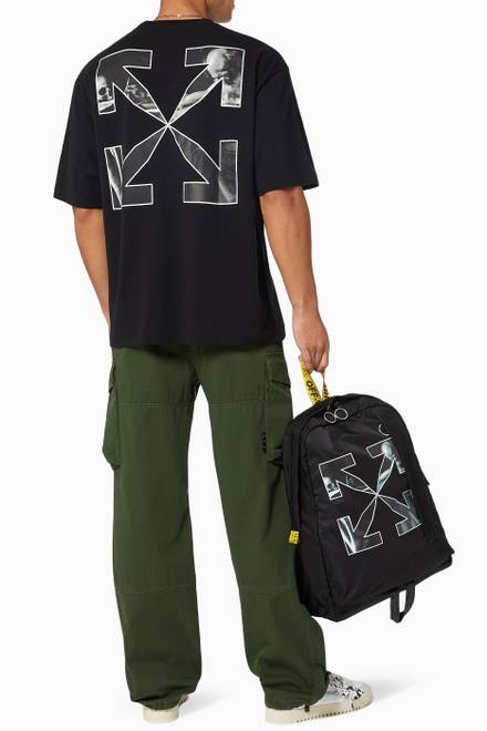 hover state of Caravaggio Arrows Oversized T-shirt in Cotton