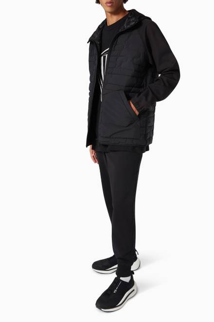 hover state of Classic Cloud Insulated Hooded Jacket in Nylon    