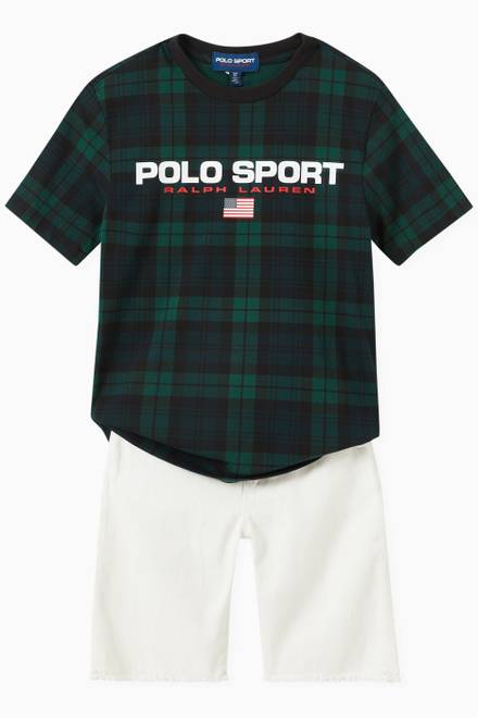 hover state of Polo Sport Tartan T-shirt in Cotton Jersey  