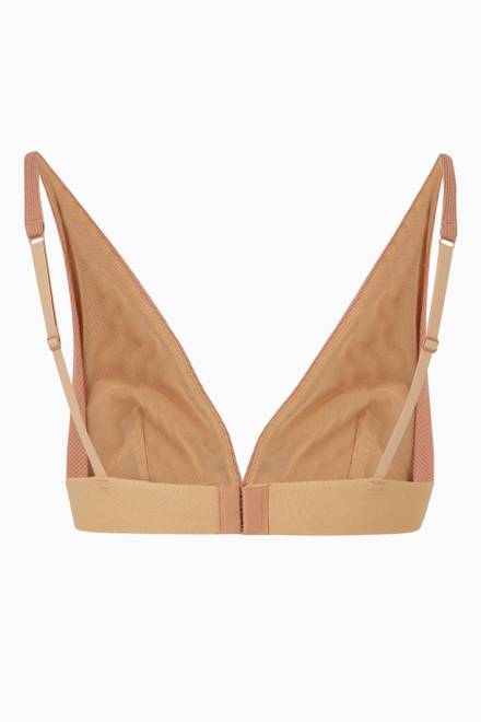 hover state of Cotton Jersey Rib Plunge Bralette     