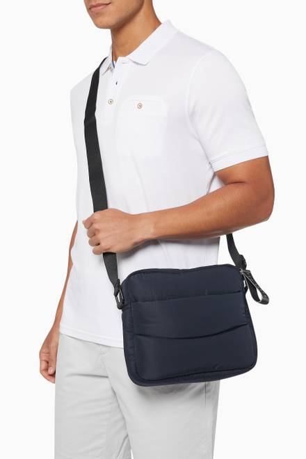 hover state of Chupp Puffer Messenger Bag in Recycled Nylon