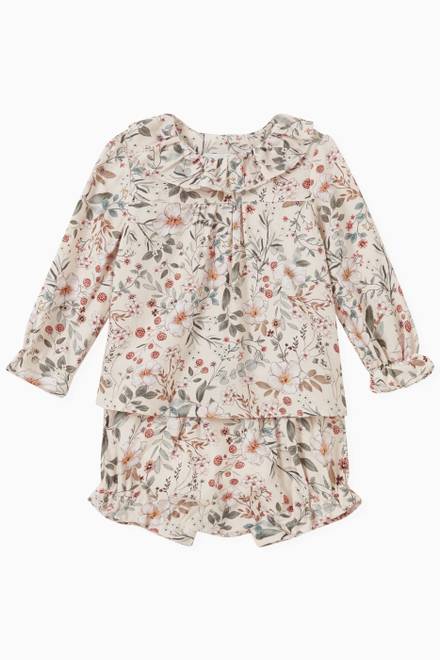 hover state of Nuray Floral Blouse in Cotton   