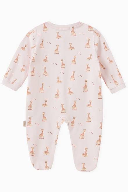 hover state of Giraffe Print Overall in Cotton   