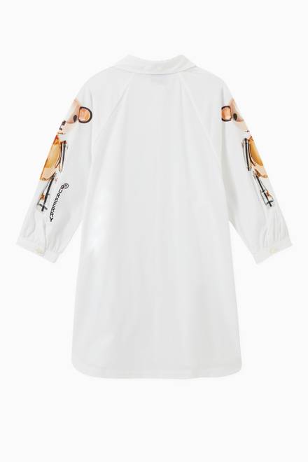 hover state of Thomas Bear Shirt Dress in Stretch Cotton Poplin     