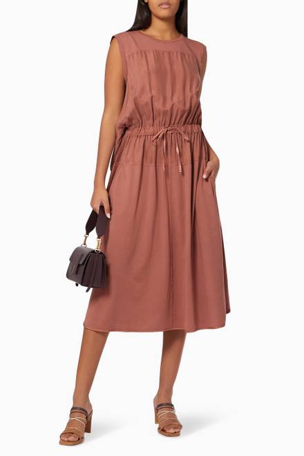 hover state of Clarissa Dress in Twill & Jersey    
