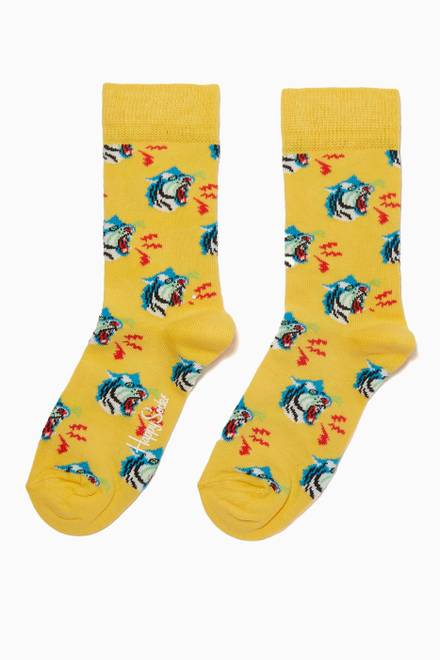 hover state of Tiger Socks in Stretch Cotton 