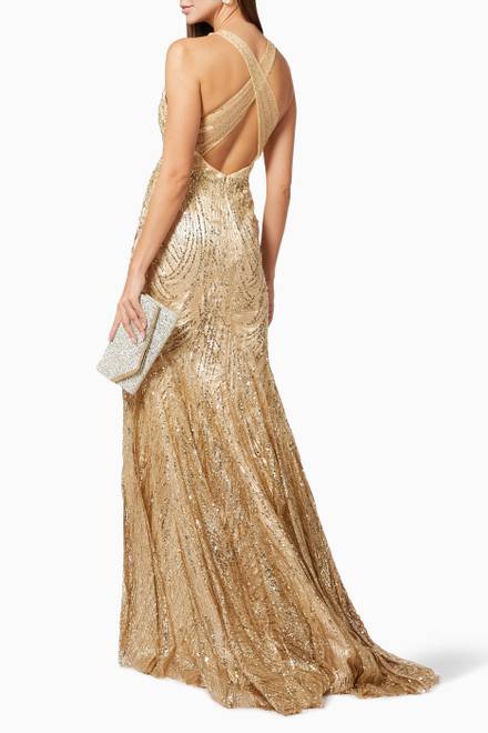 hover state of Sequin Gown in Tulle   
