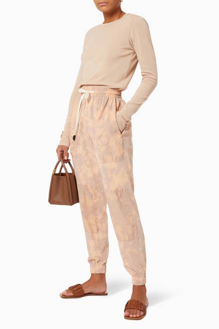 hover state of Motley Contrast Panel Track Pants in Cotton  