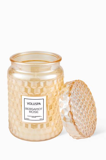 hover state of Bergamot Rose Large Jar Candle, 510g