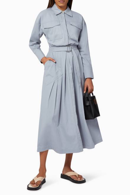 hover state of That Way Midi Dress in Denim