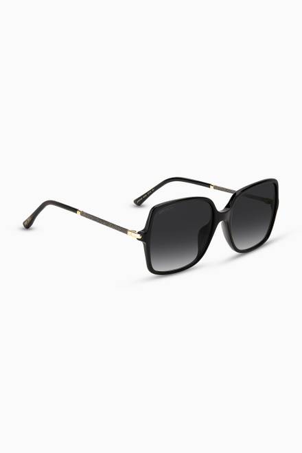 hover state of Eppie Square Sunglasses in Acetate & Metal  