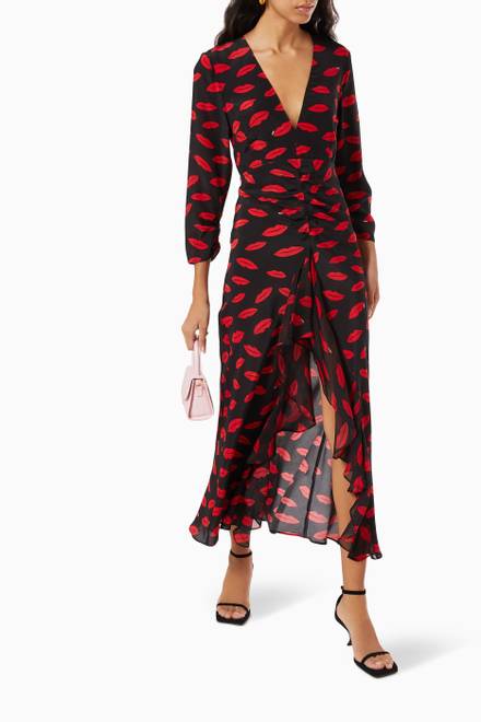 hover state of Rose Maxi Dress in Silk   