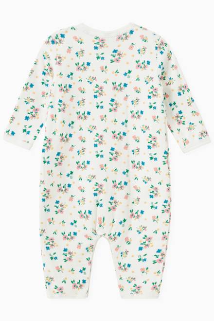 hover state of Floral Footless Sleepsuit in Cotton 