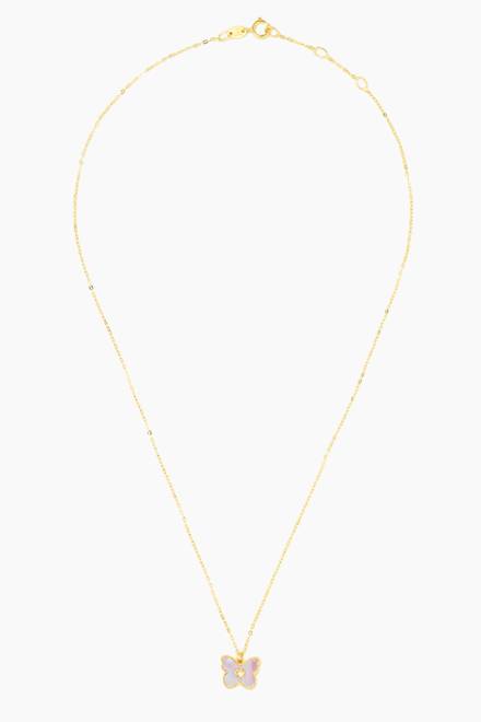 hover state of Ara Necklace in 18kt Yellow Gold   