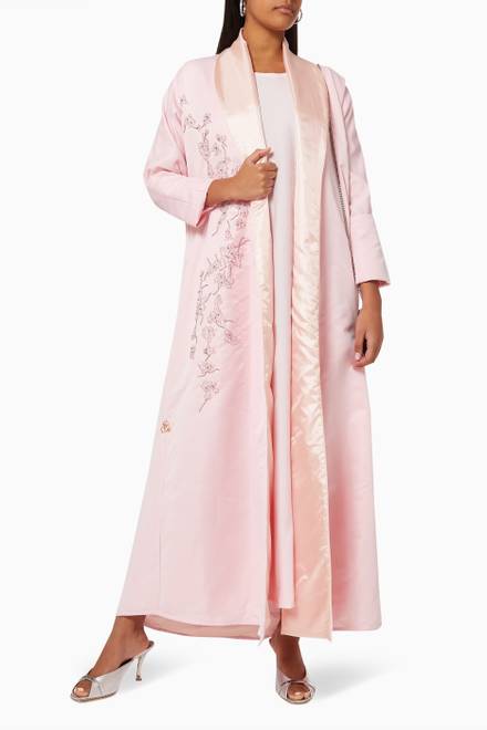 hover state of Beaded Embellished Abaya Set 