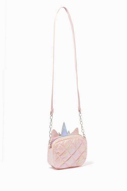 hover state of Miss Gwen Flower Crown Puffer Crossbody 