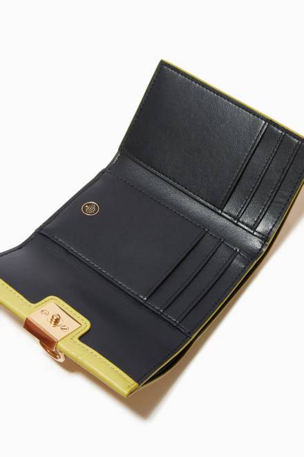 hover state of Iris Trifold Wallet in Crinkled Leather 