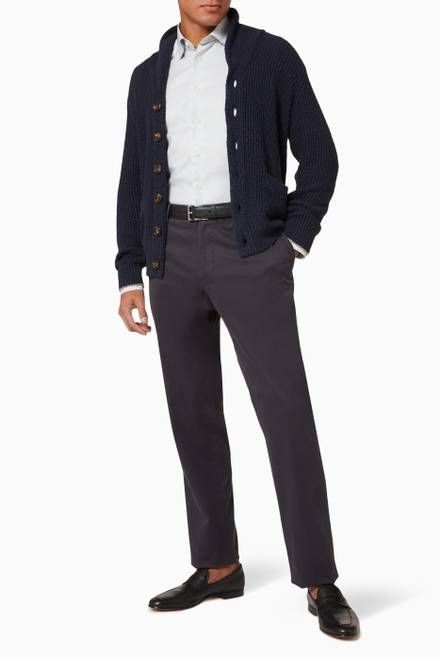 hover state of Slim Fit Shirt in Cotton-Lyocell Stretch 
