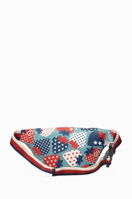 hover state of Strawberry Star Belt Bag in Canvas 