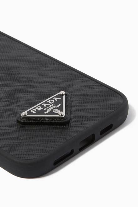 hover state of iPhone 12/12 Pro Case in Saffiano Leather     
