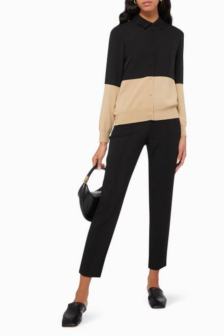 hover state of Front Seam Pants in Double-Knit Viscose  