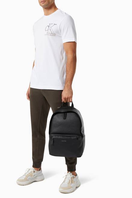 hover state of Warmth Campus Backpack in Faux Leather         