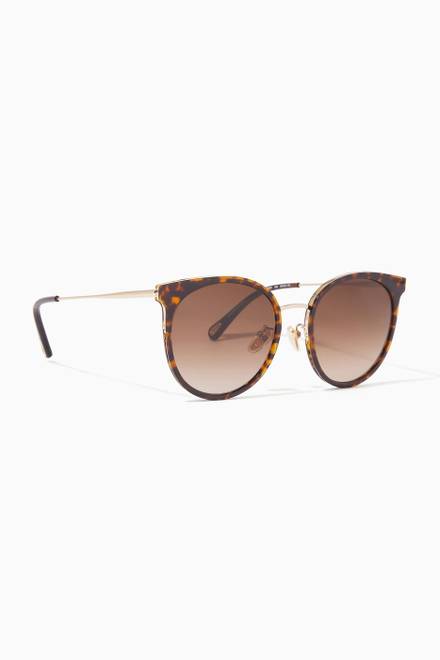 hover state of Cat-eye Sunglasses in Acetate & Metal 