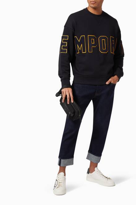 hover state of EA Macro Logo Sweatshirt in Heavy Jersey  