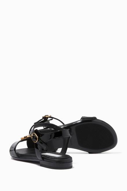 hover state of DG Logo Sandals in Patent Leather 