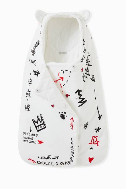 hover state of Graffiti Print Sleep Sack in Cotton Jersey 