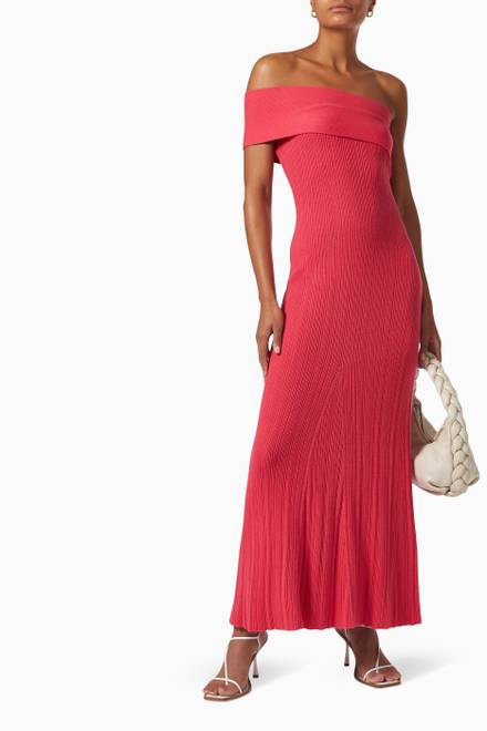 hover state of Brea Maxi Dress in Rib-knit   