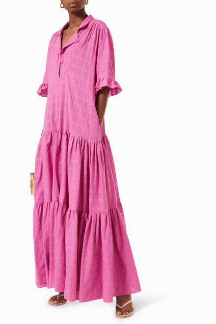 hover state of Letta Maxi Dress in Cotton  