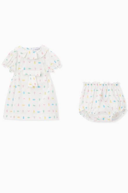 hover state of Popsicle Dress & Bloomers Set in Cotton 