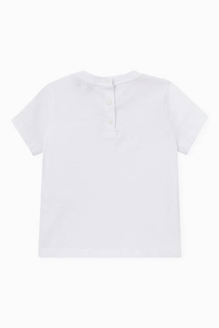 hover state of Tonal Embroidered T-Shirt in Cotton