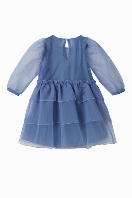hover state of Puff Sleeve Dress in Tulle   